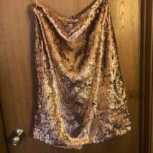 J Crew 3/4 length sequin skirt
